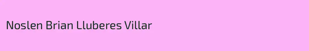 Noslen Brian Lluberes Villar